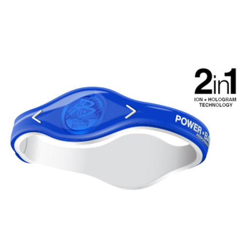 [Powerbalance] 파워발란스 프로아이언 이온 팔찌 04(Pro ion) － 블루/화이트