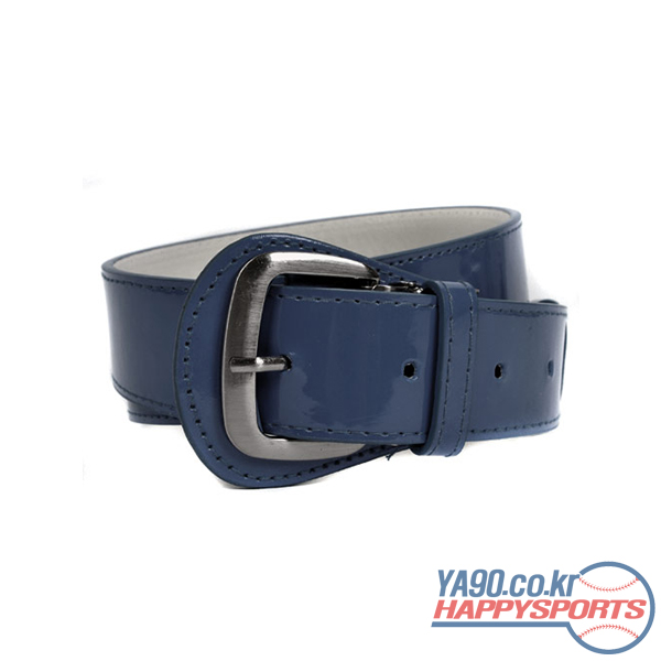 무지 에나멜 야구 벨트 (네이비)
