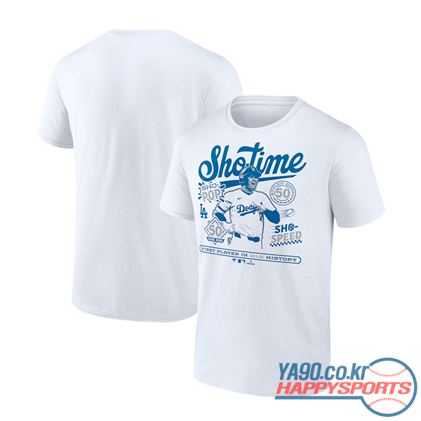 [Fanatics] LA 다저스 오타니 50/50 클럽 익스클루시브 반팔 티셔츠 (화이트)