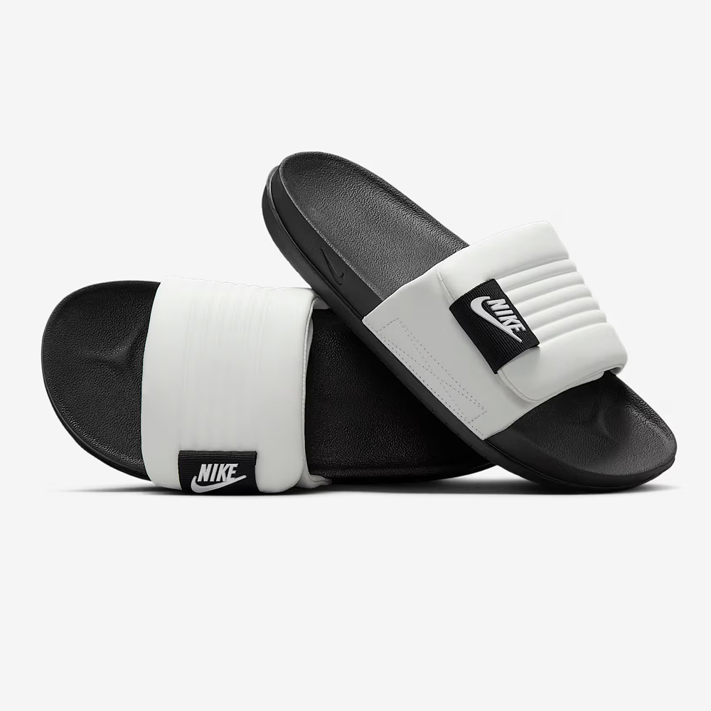 [나이키] 오프코트 어드저스트 슬리퍼 DQ9624-100 (화이트 블랙)