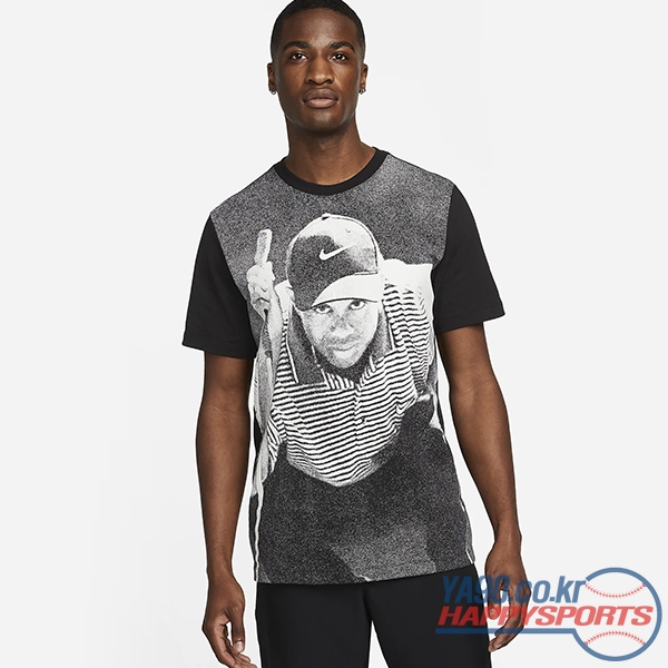 [나이키] 타이거 우즈 골프 반팔 티셔츠 DQ8129-010 (블랙/화이트)