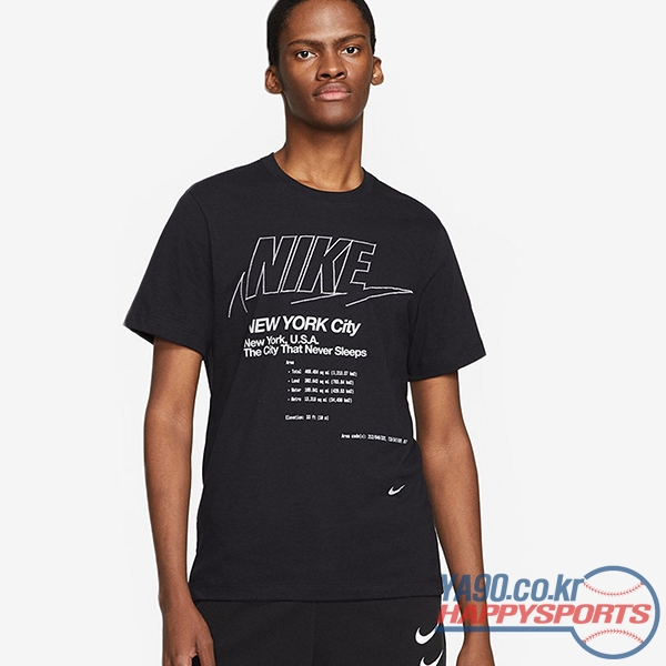 [나이키] 뉴욕시티 스포츠웨어 반팔 티셔츠 DJ5841-010 (블랙)