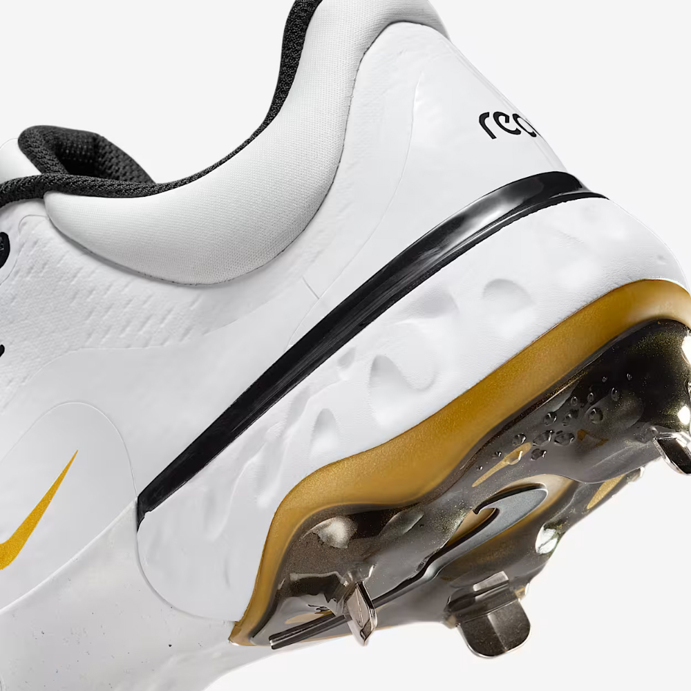 나이키 알파 허라치 엘리트 4 로우 징스파이크 야구화 FD2745-119 화이트 블랙 골드