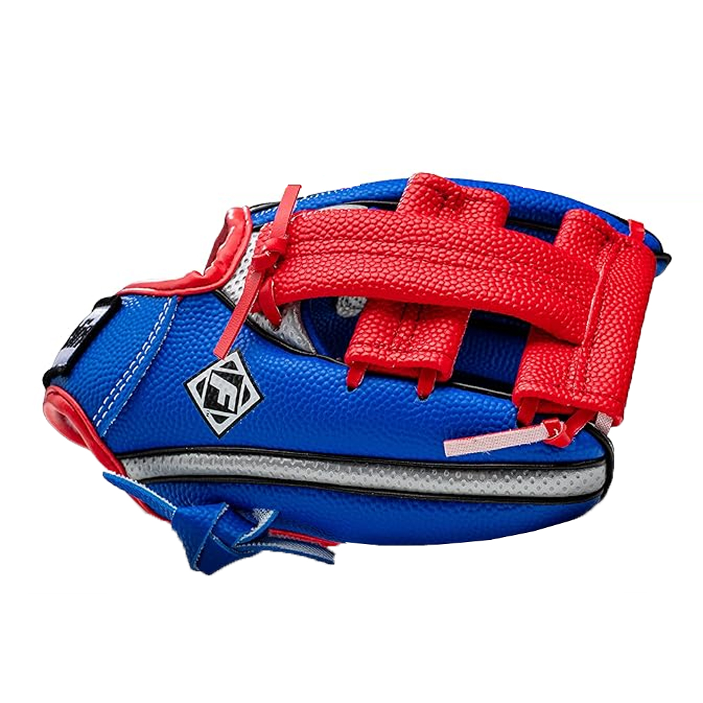 프랭클린 스포츠 에어테크 폼 유소년 9인치 야구 글러브 공 세트 (블루/레드/실버) 6844S1F1