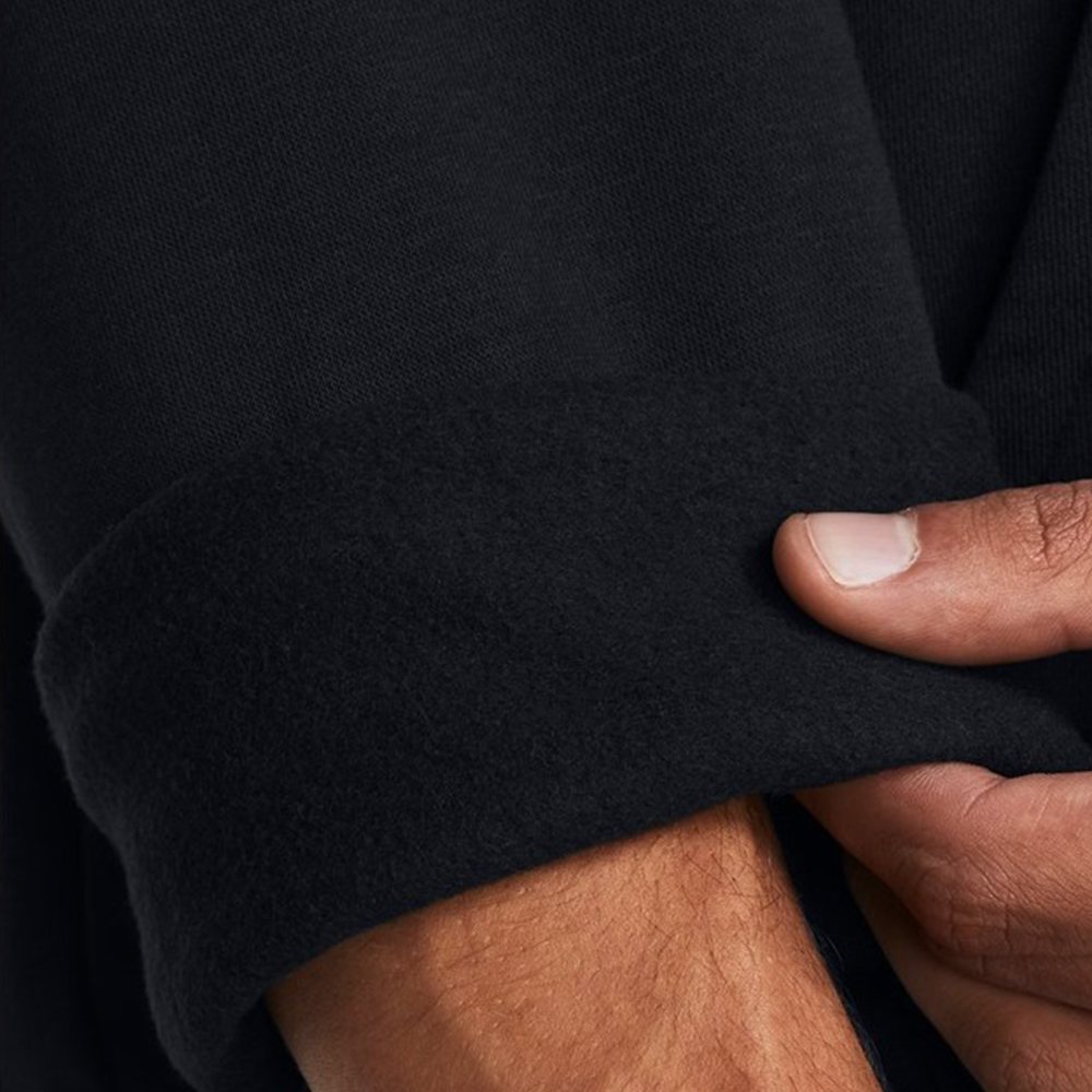 언더아머 UA 라이벌 플리스 반집업 맨투맨 1386016 001 블랙