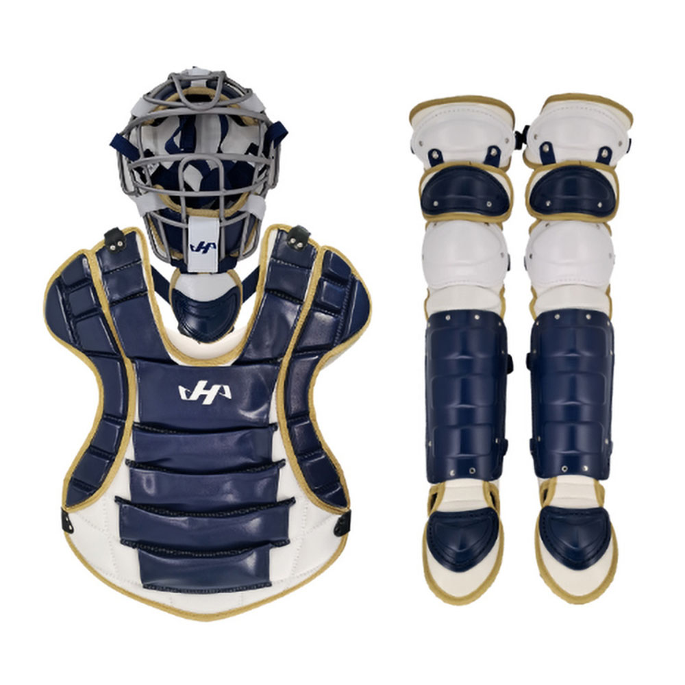 하타케야마 포수 장비 캐쳐기어 세트 네이비/화이트/그레이 HK-CG NWG