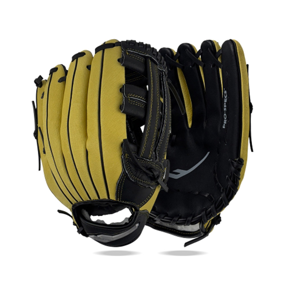 프로스펙스 엔트리 외야 글러브 12.5인치 블랙/옐로우 HBY 초보입문용