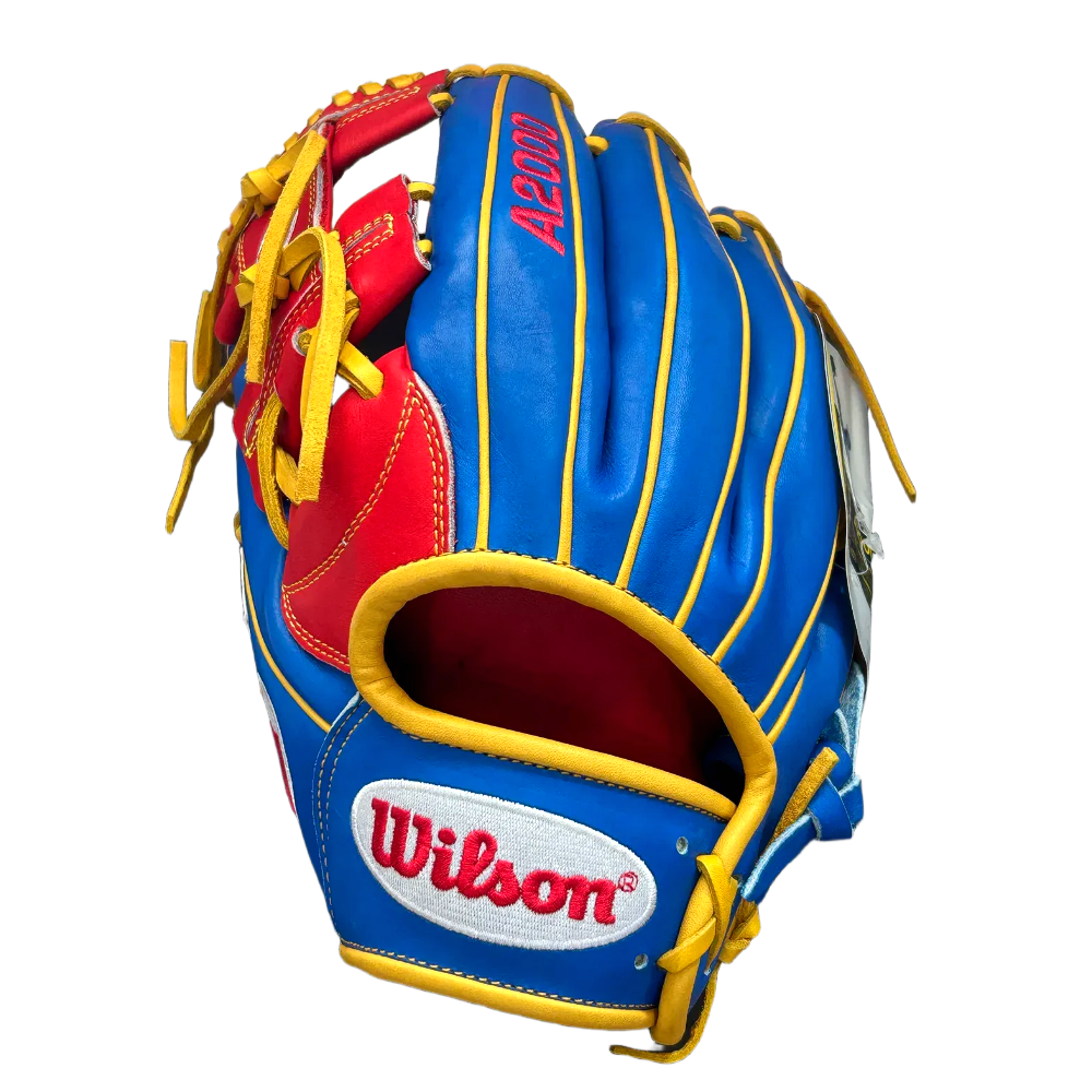 [Wilson] 윌슨 A2000 Pro -Stock 1787 11.75인치 옐로우블루레드 내야수용 글러브 좌투용